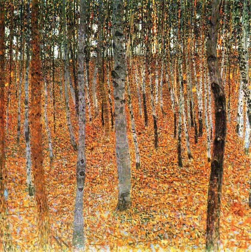 Klimt-Bosque-de-hayas-otoño-artistas